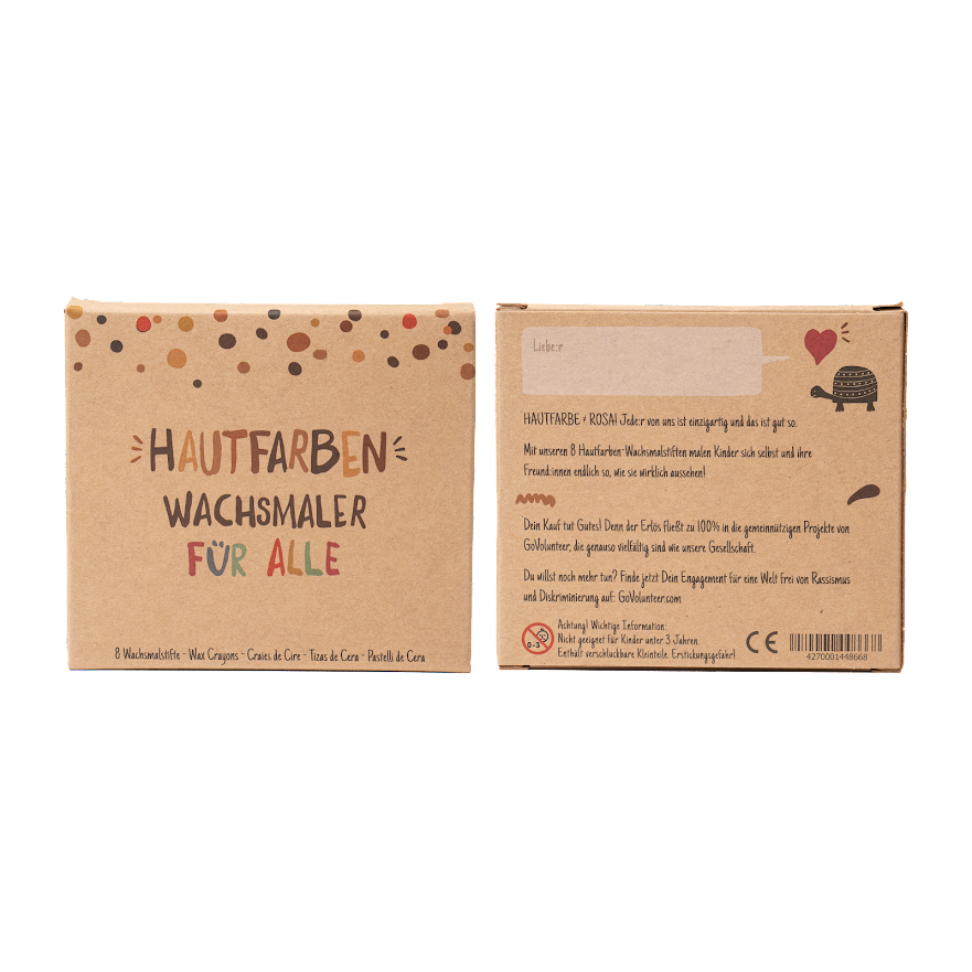 Wachsmalstifte Hautfarben Übersicht