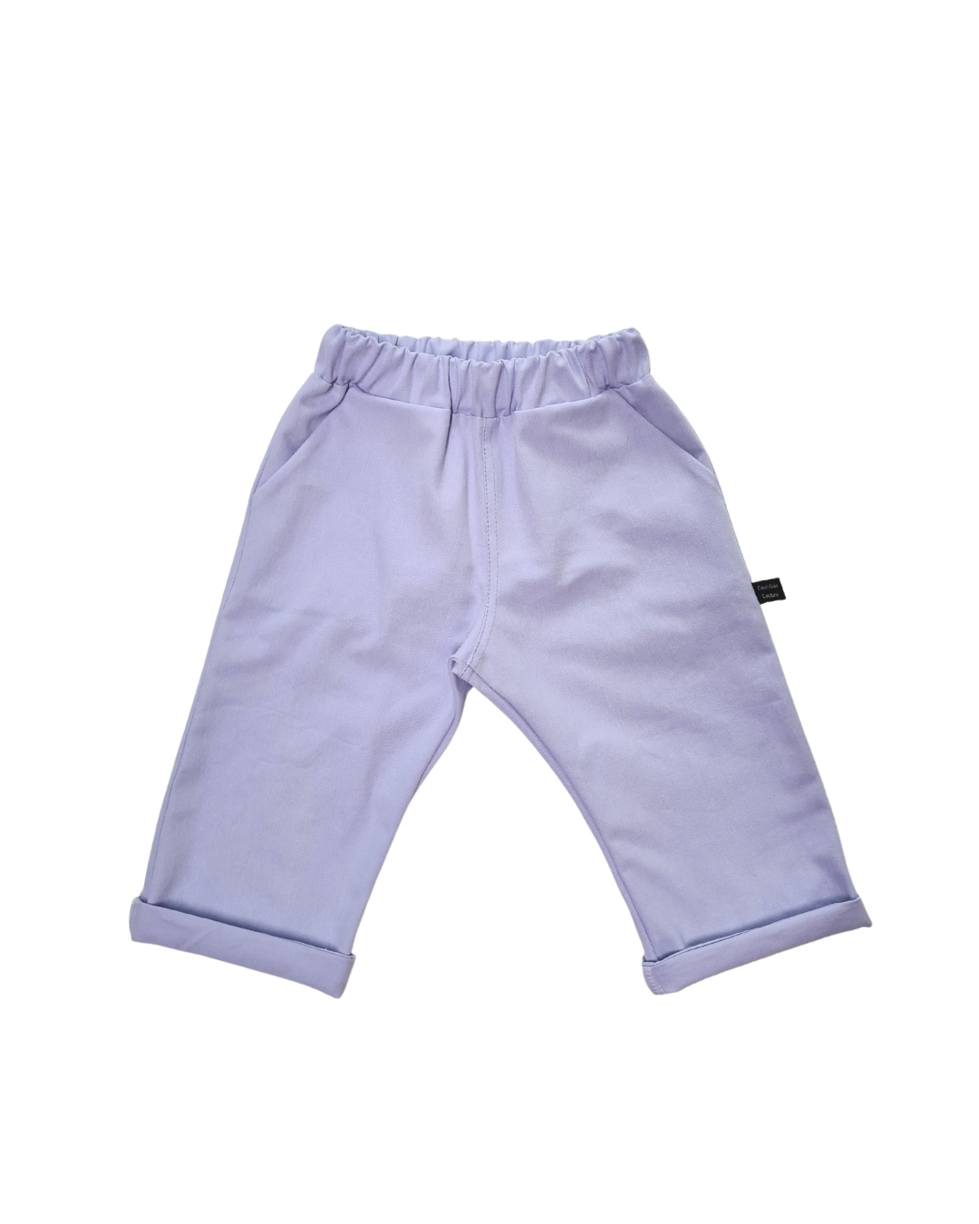 Weite Kinderhose aus Bio-Baumwolle – Frosty Lilac, GOTS-zertifiziert