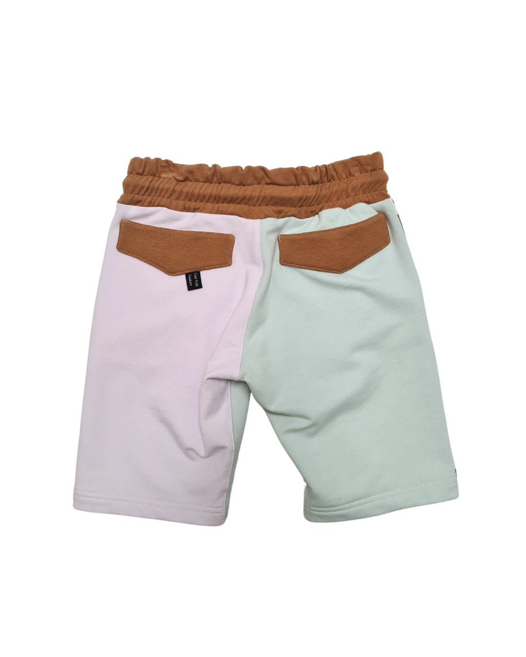 Streetstyle Kids Set – Musselin-Shirt & Color-Blocking Shorts