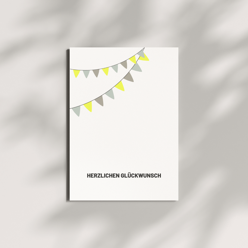 Postkarte - Herzlichen Glückwunsch!