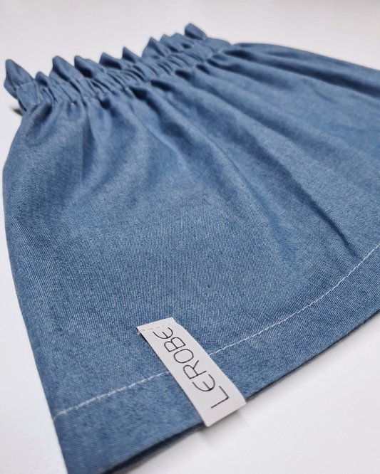 Kinder Paperback-Rock aus leichtem Jeansstoff – Bequemer Sitz mit Gummibund