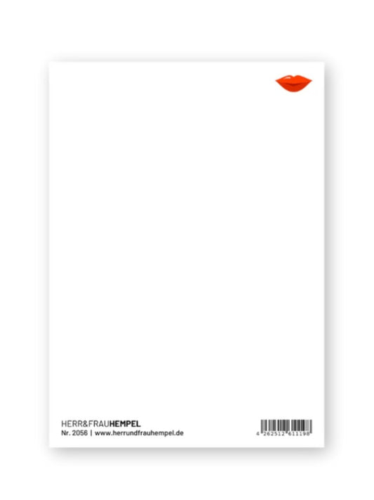 Postkarte - KÜSSEN ERWÜNSCHT