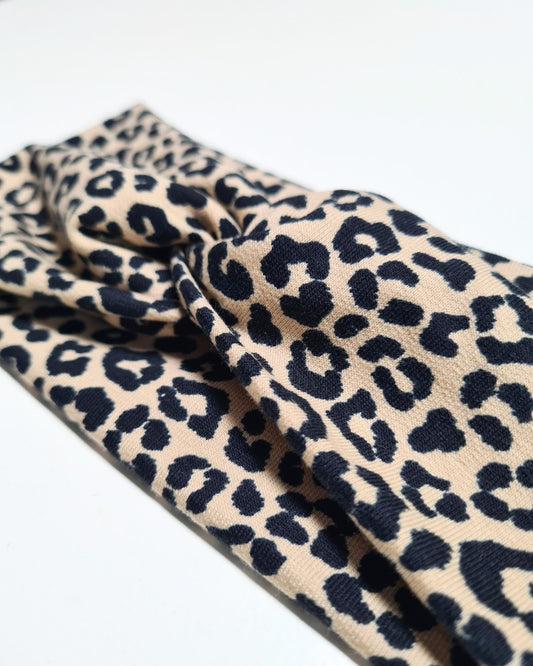 Leo-Stirnband aus Bio-Baumwolle – Babygröße bis Erwachsenengröße