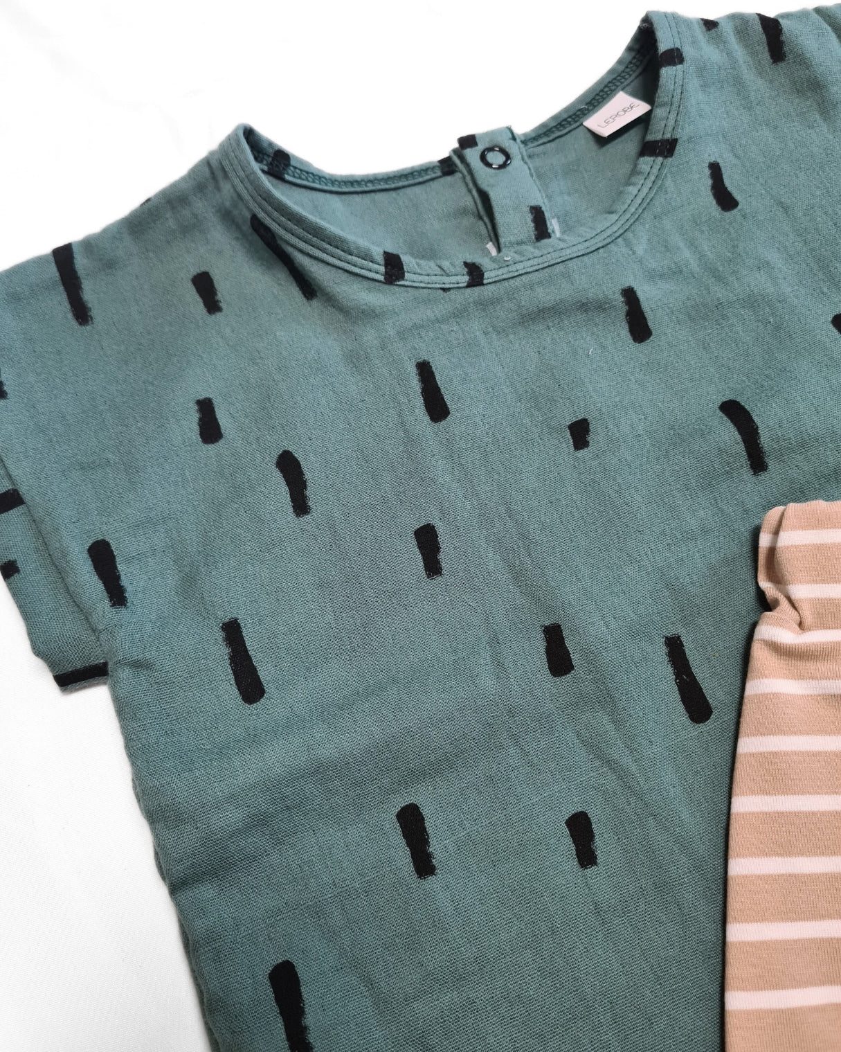 Sommerliches Kleiderset für Kinder in Größe 86/92 – Musselin Shirt und Jersey Bermuda