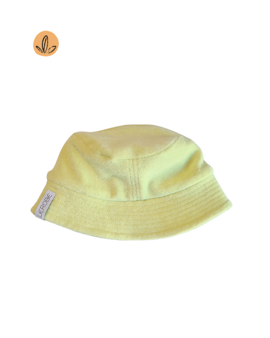 Bucket Hat 'Mellow Green' aus Bio-Frottee (Kinder & Erwachsene)