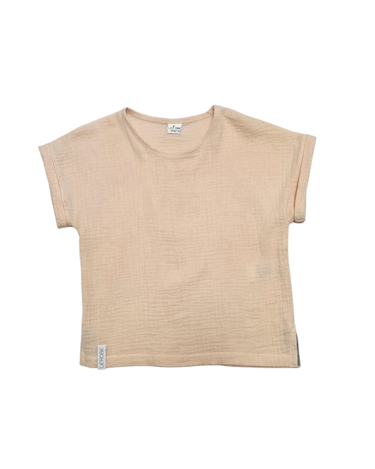 Streetstyle Kids Set – Musselin-Shirt & Color-Blocking Shorts