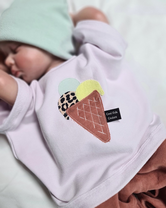 Ärmelloses Boxy-Shirt 'Eis' Gr. 62–104