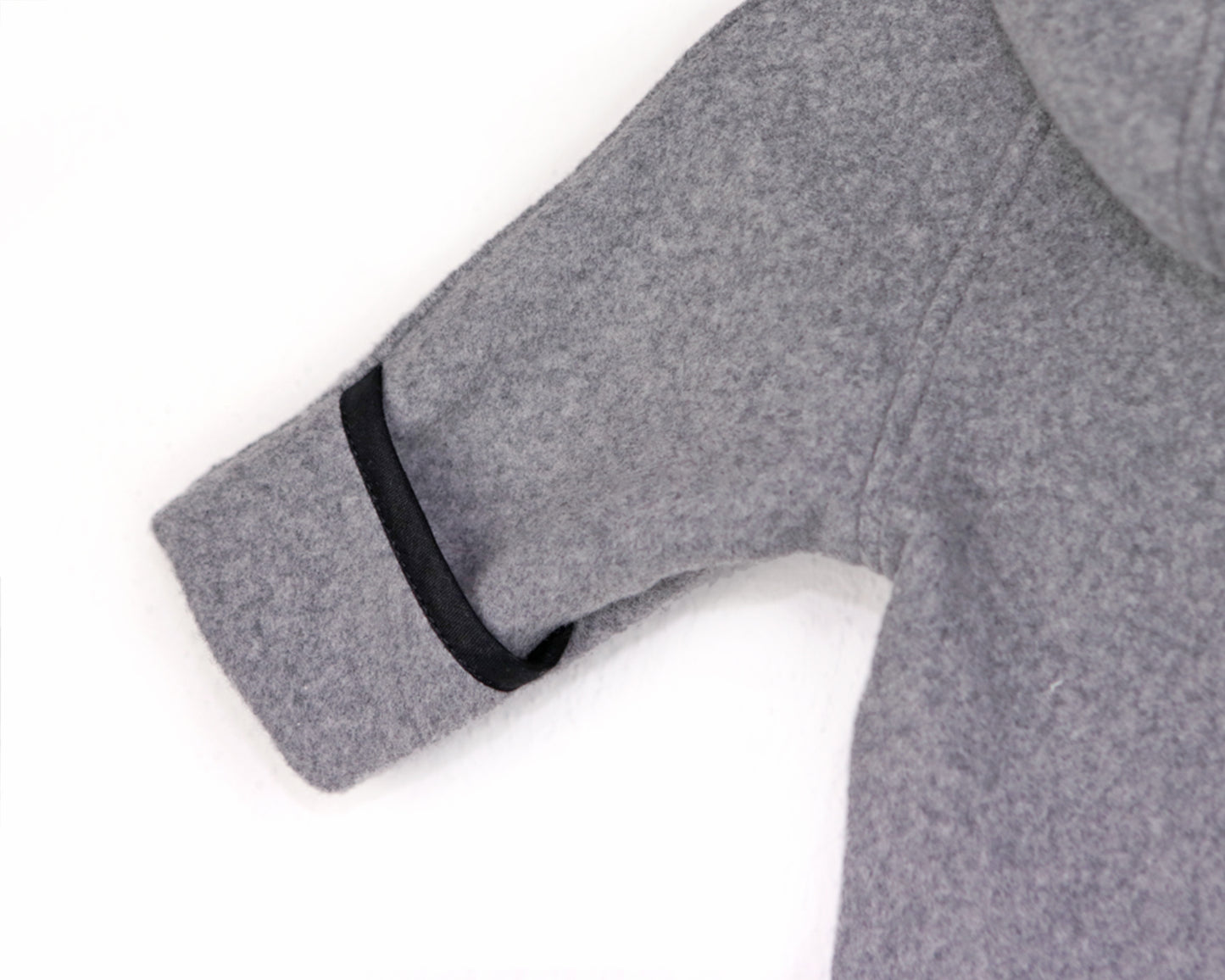 Jacke 'Mika' aus Bio-Baumwollfleece mit Umschlagbündchen