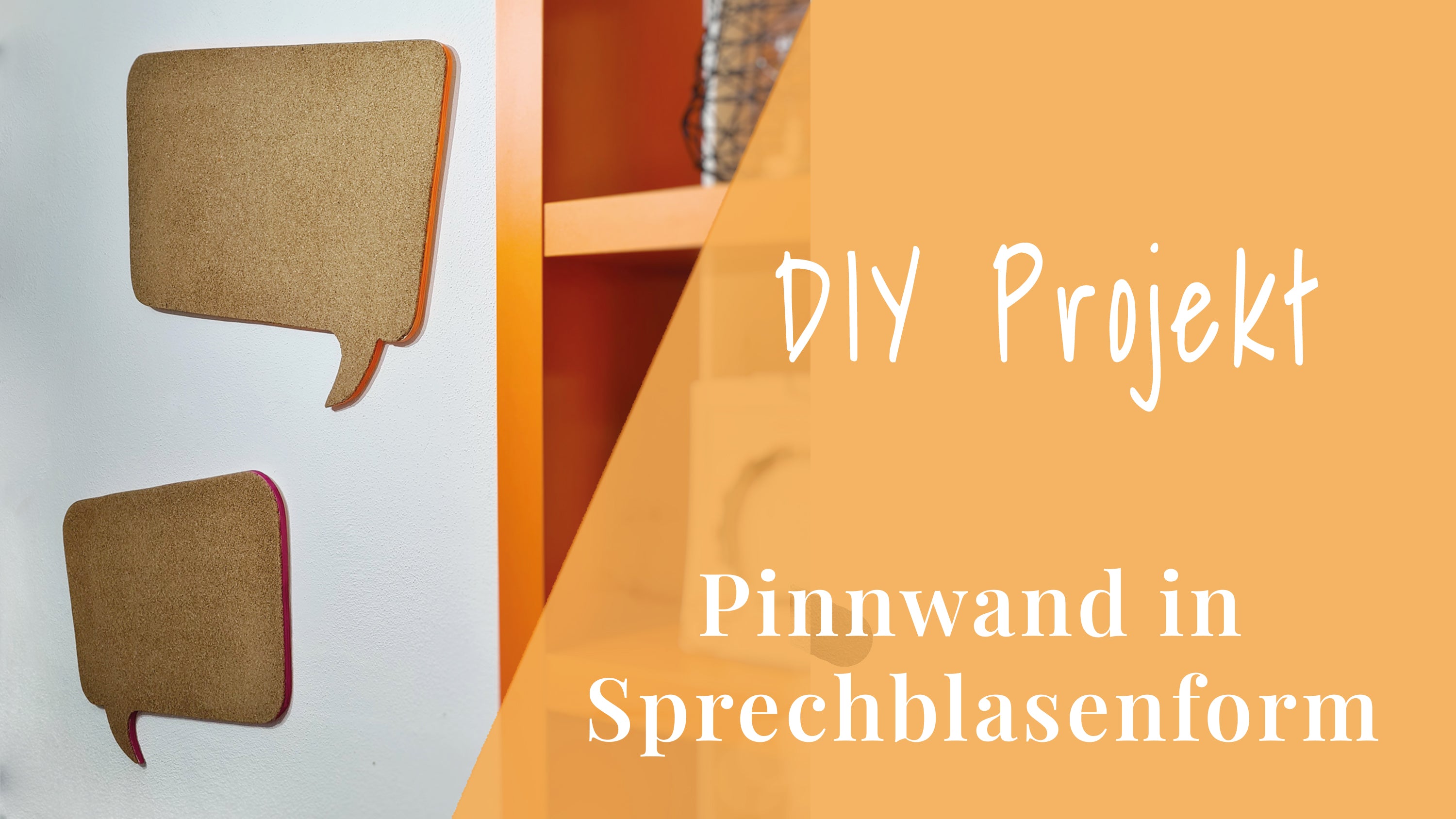 DIY-Projekt: Kreative Sprechblasen-Pinnwand aus alten Korkplatten