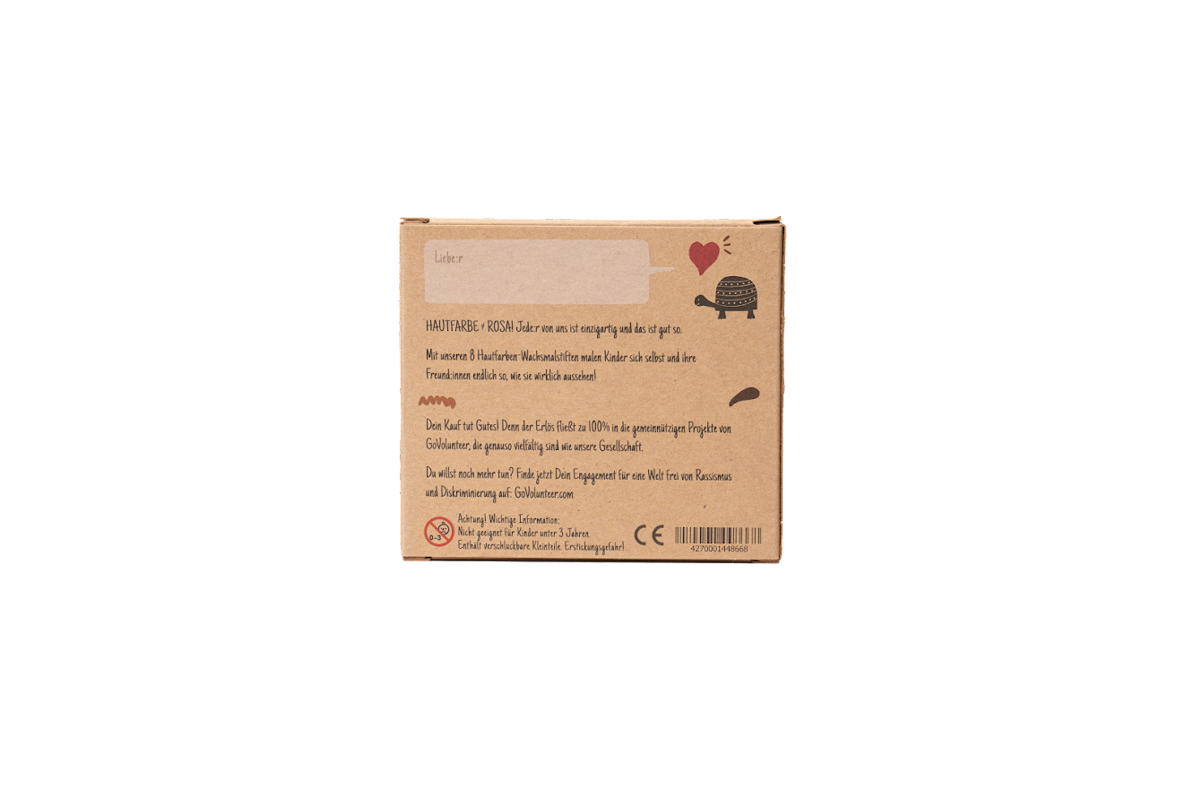Wachsmalstifte Rückseite Verpackung
