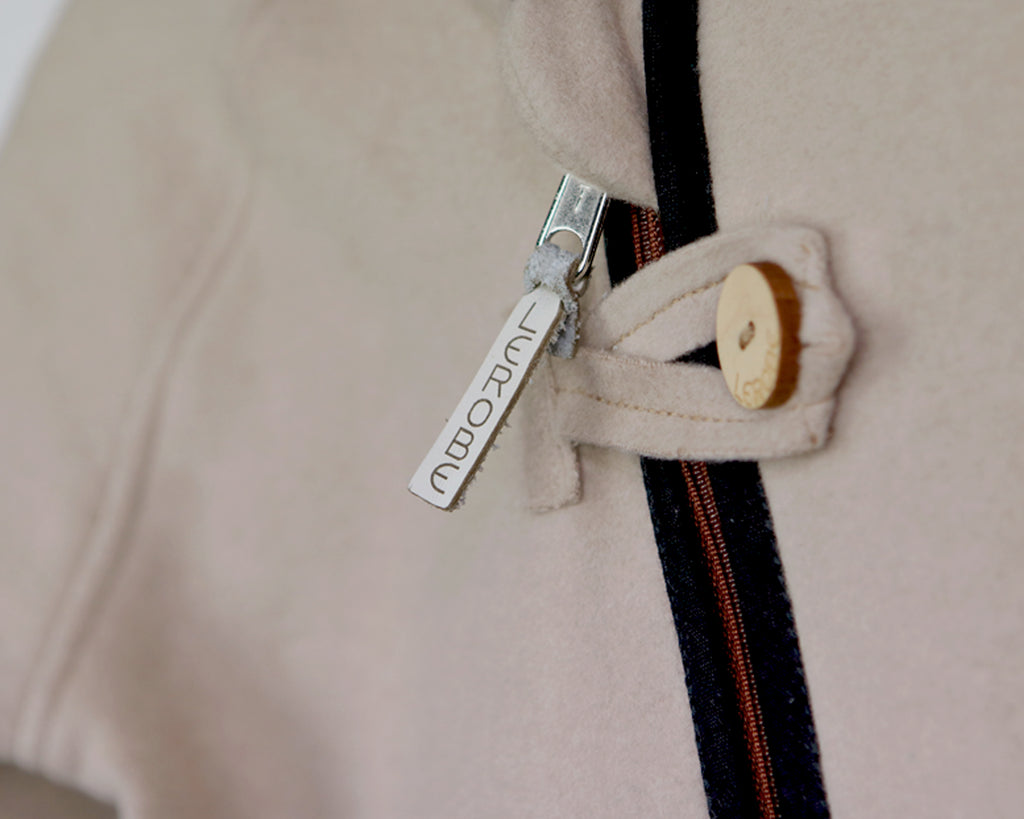 Jacke 'Mika' aus Bio-Baumwollfleece sand