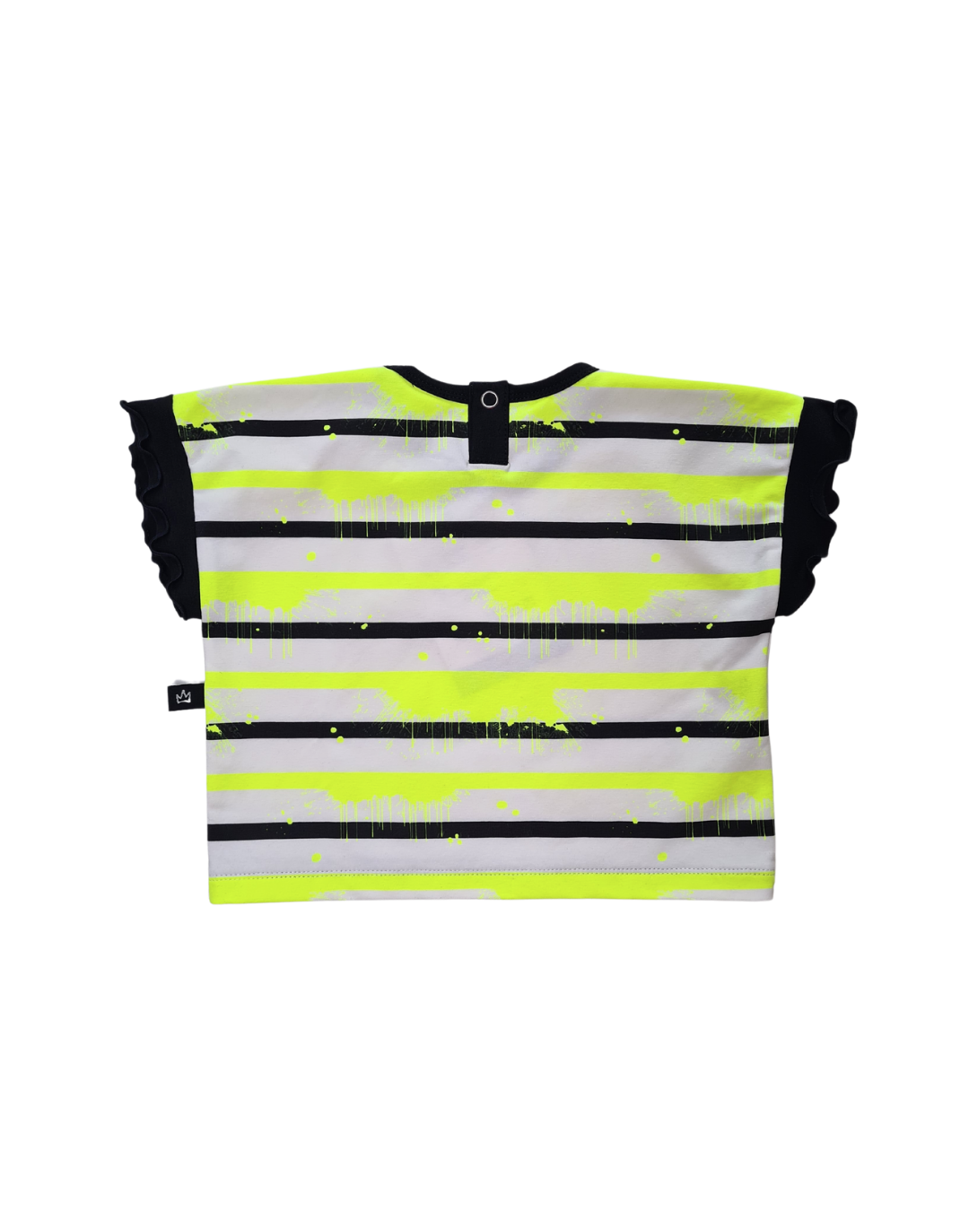 Oversize Kleinkinder-Shirt – Neon-Streetstyle, Flügelärmel