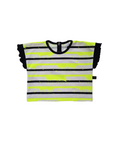Oversize Kleinkinder-Shirt – Neon-Streetstyle, Flügelärmel