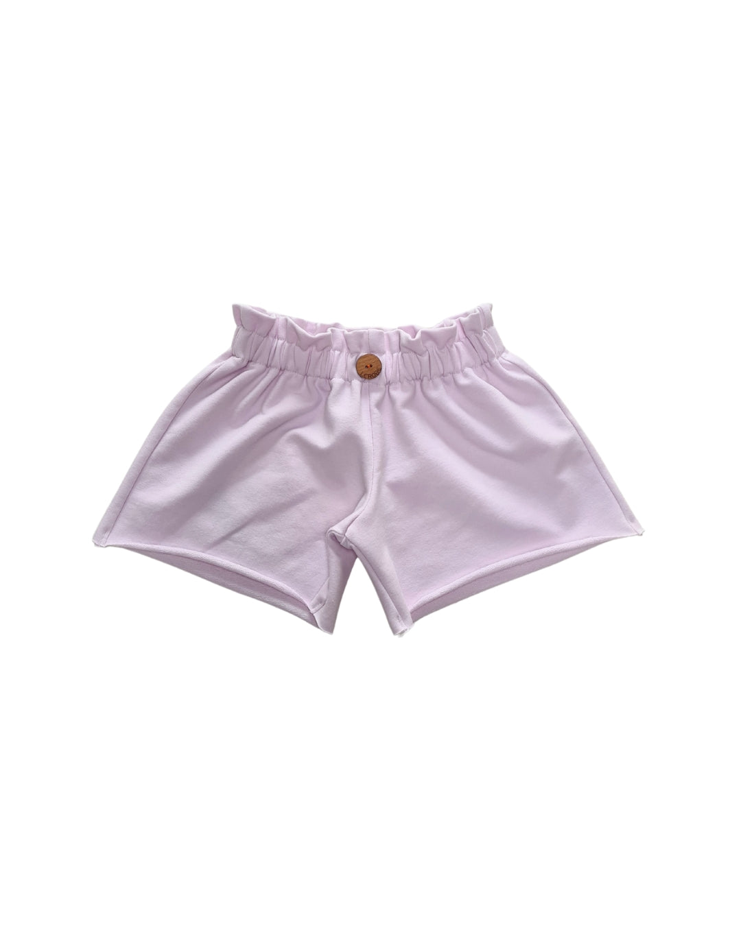 Mädchen Sweat-Set – Kurzarm-Hoodie & Paperbag-Hose in flieder