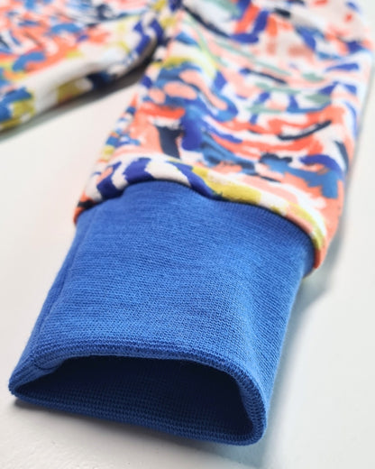 Kinder Hoodie 'Farbspiel' – bunt & nachhaltig | Gr. 104–134