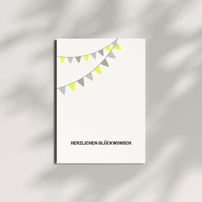 Postkarte - Herzlichen Glückwunsch!