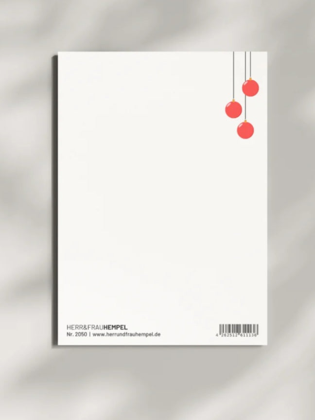 Postkarte - VERY MERRY XMAS