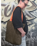 Shopper „Canvas Olive“ – robuste Baumwolltasche mit Innentaschen