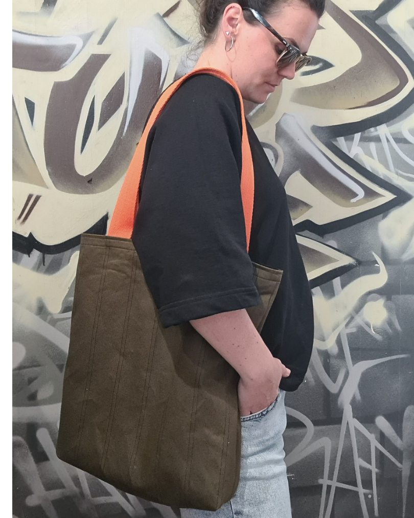 Shopper „Canvas Olive“ – robuste Baumwolltasche mit Innentaschen