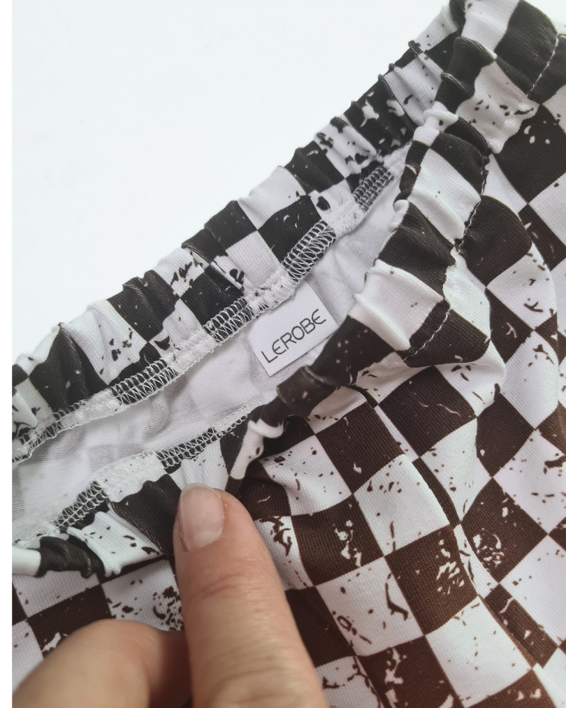 Checkerboard Leggings Gr. 62–104 – Bio-Baumwolle
