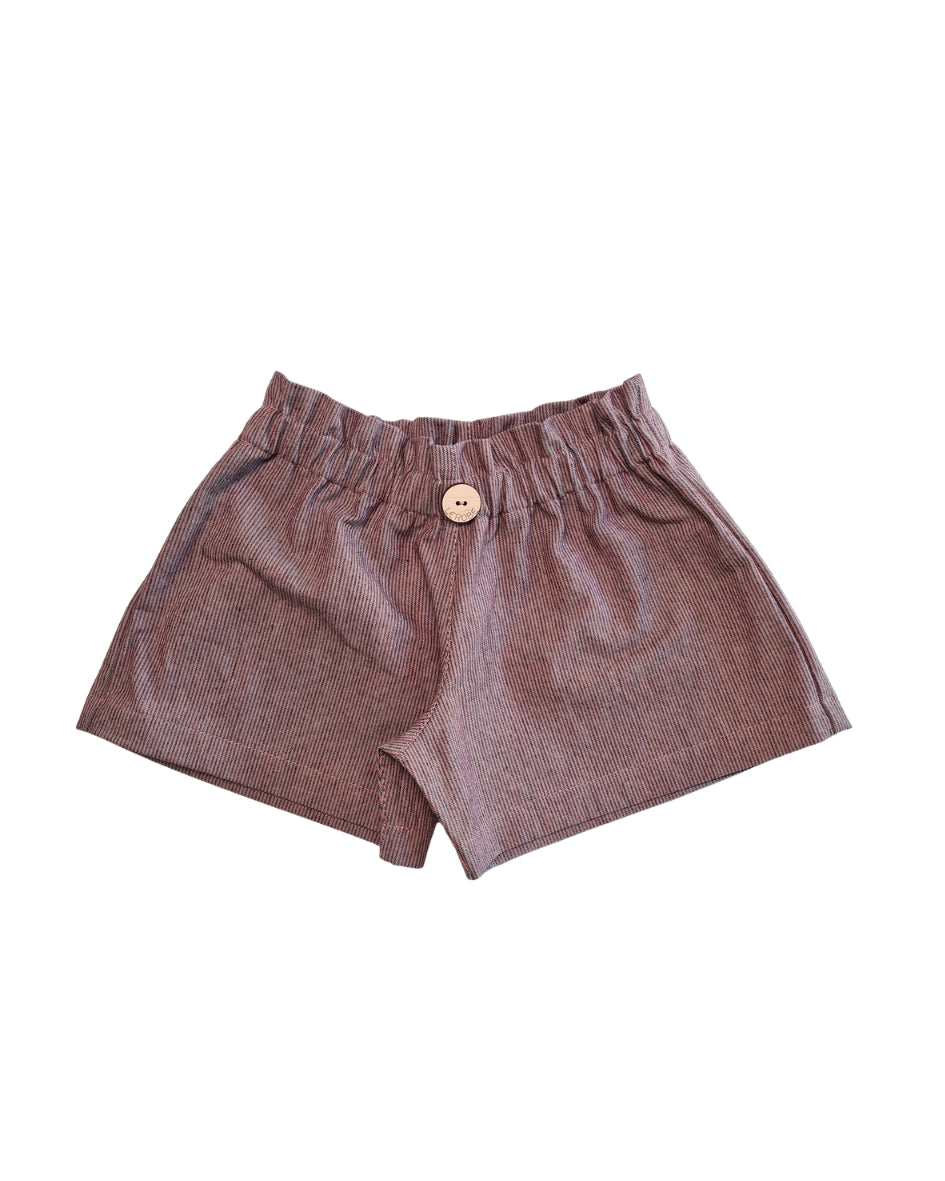 Paperbag-Short aus Baumwolle Gr. 104–134 – luftige Kinder Shorts mit weitem Bein