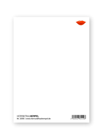 Postkarte - KÜSSEN ERWÜNSCHT