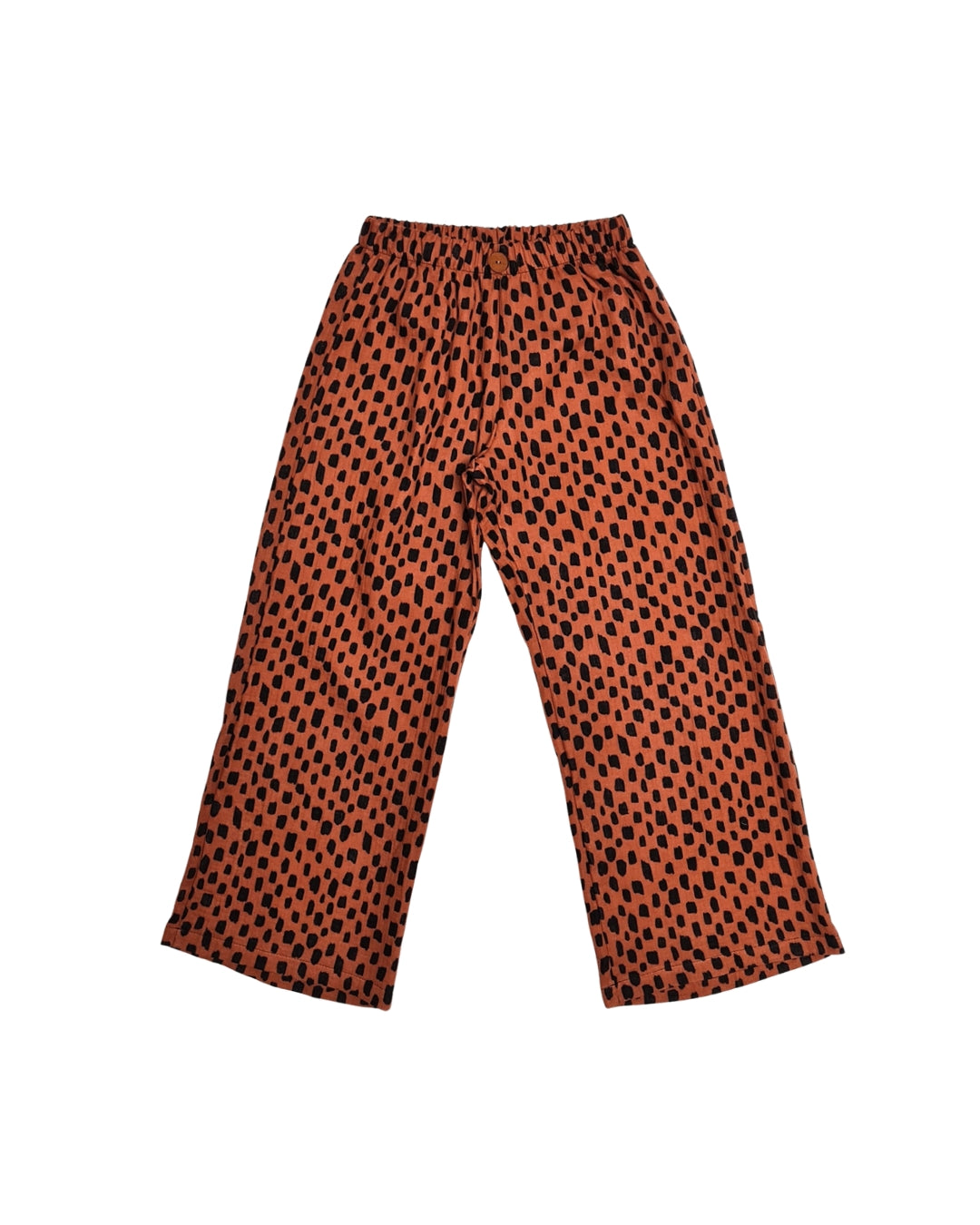 Kinder-Culotte aus Bio-Musselin – „Pinselstrich Orange 104-134
