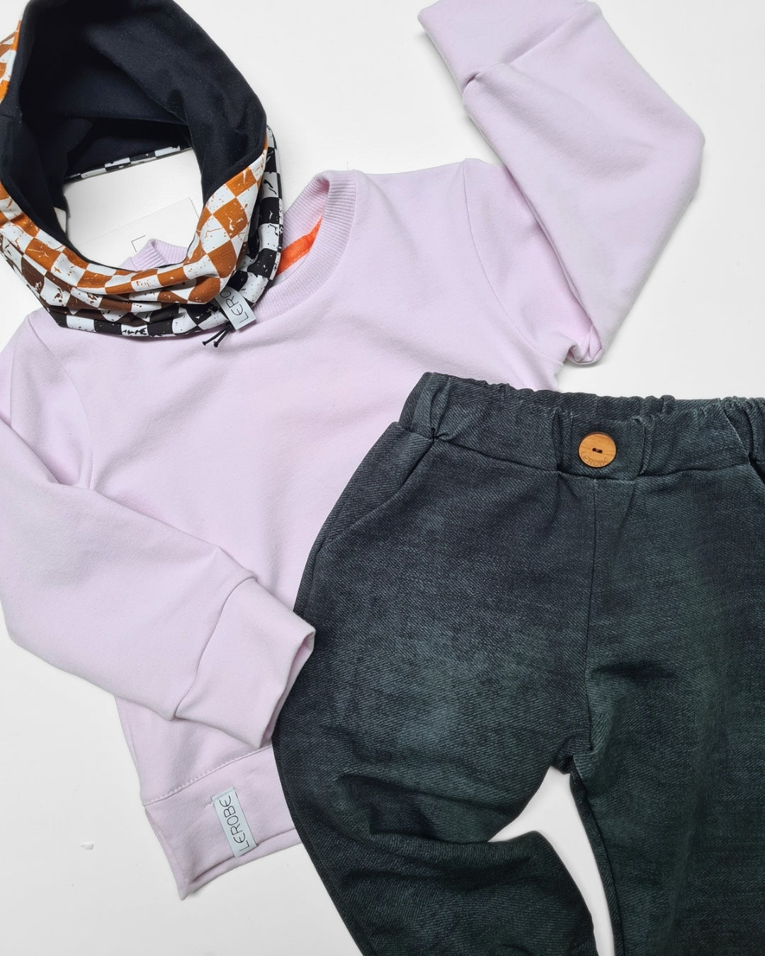 Kinder Sweatshirt Flieder – Basic Pullover aus Baumwolle für Jungs & Mädchen 74-104