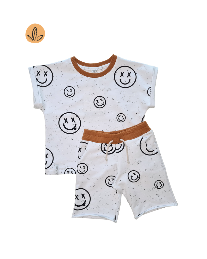 Boxy-Shirt Smiley Print Gr. 104–134
