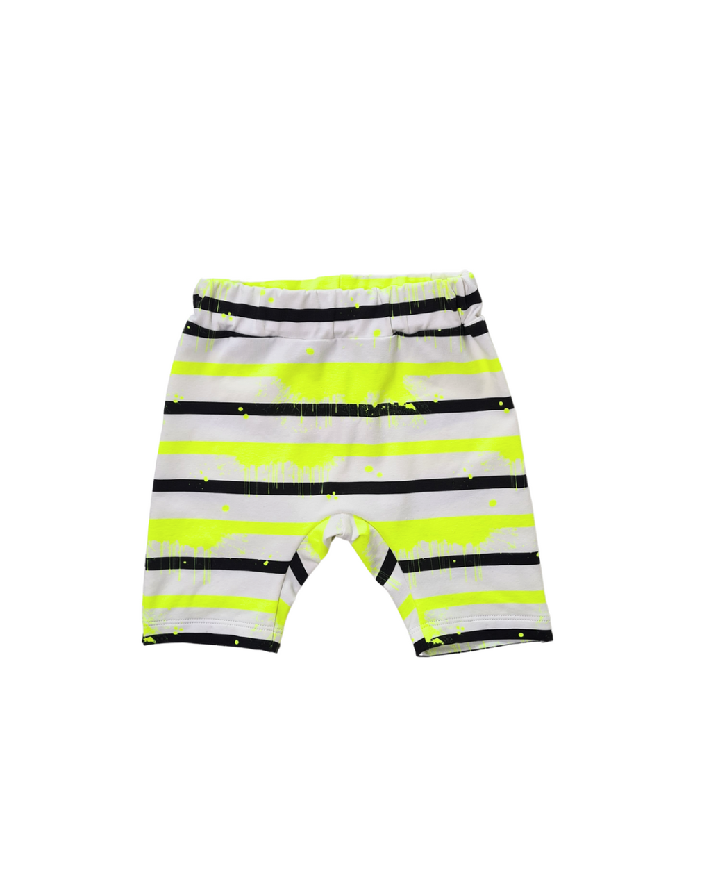 Kinder Longsleeve & Bermuda Set 62/68 – GOTS zertifiziert, Oversize, Papagei-Print, Neon-Details