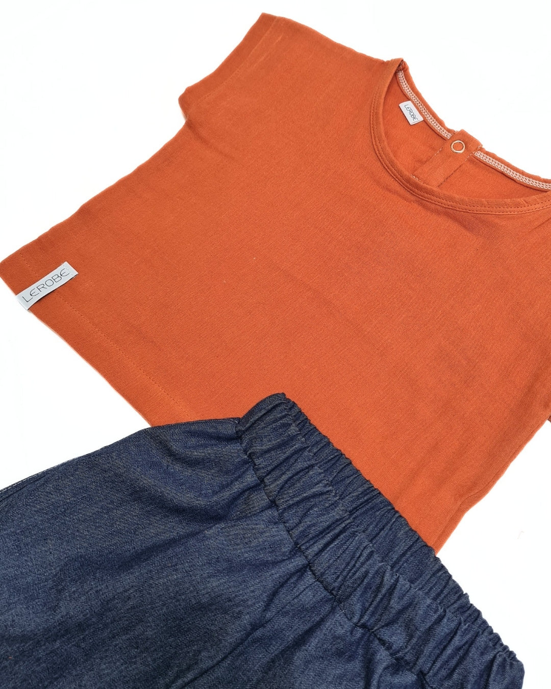 Sommerset Baby Junge | Oversize Musselin Shirt & Jeans Bermuda | Größe 74/80 | Luftig & lässig für warme Tage