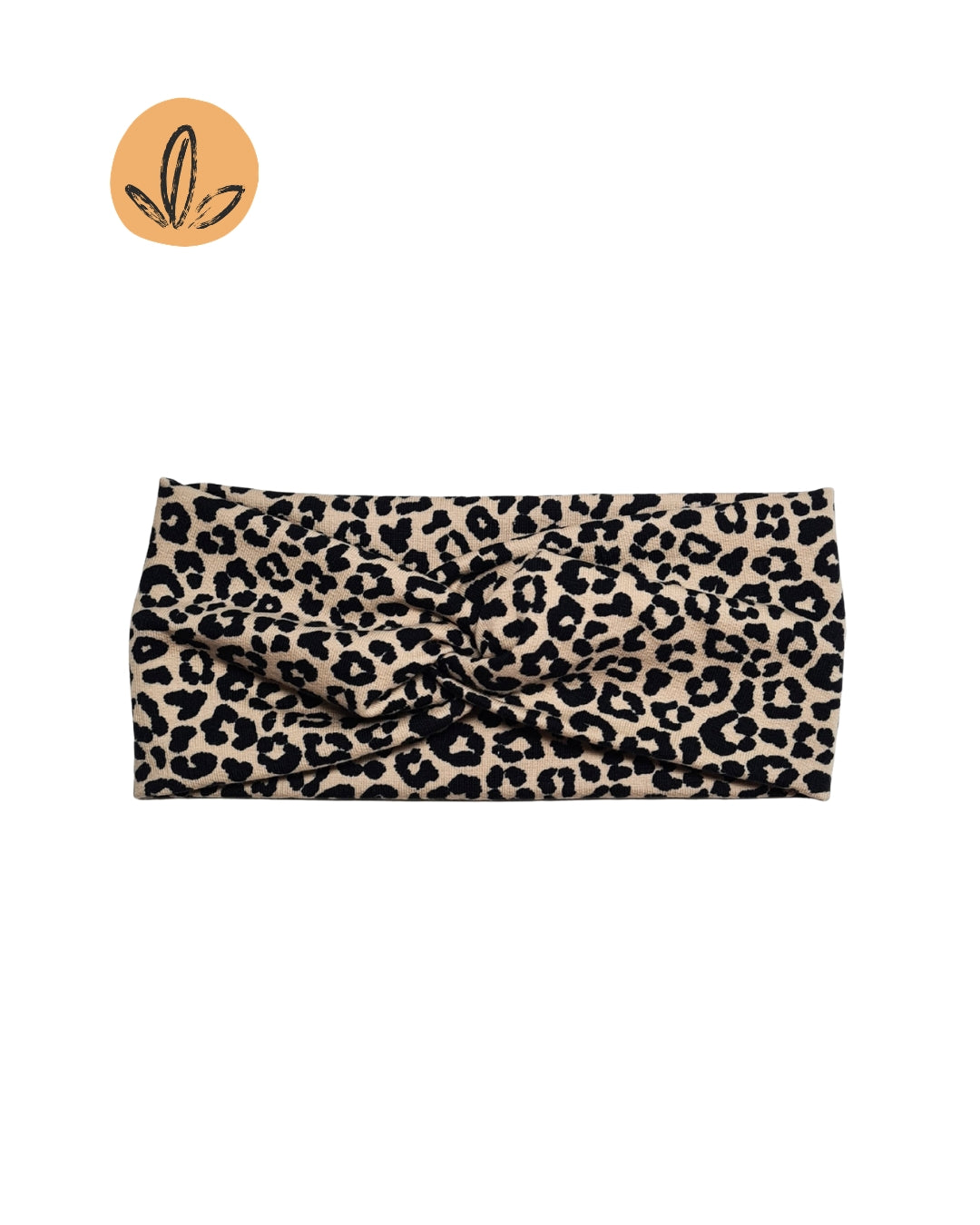 Leo-Stirnband aus Bio-Baumwolle – Babygröße bis Erwachsenengröße