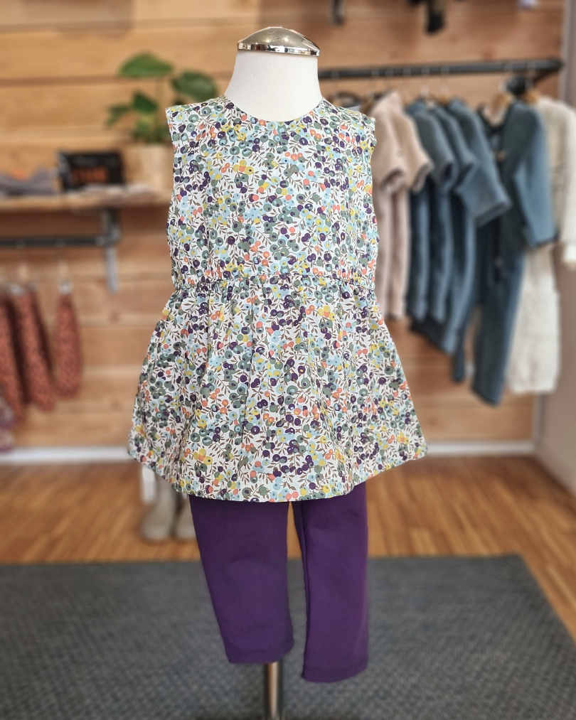Zweiteiliges Sommerset mit Kleid & Leggings Gr. 74/80