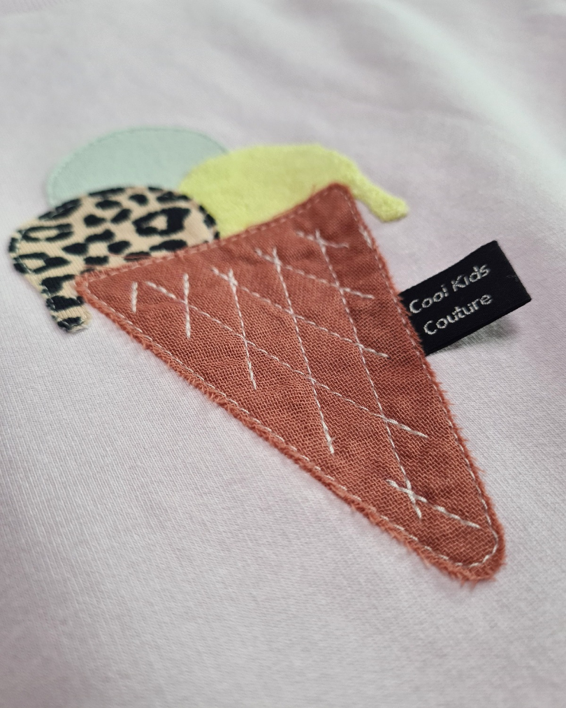 Ärmelloses Boxy-Shirt „Ice Cream“ Gr. 104–134