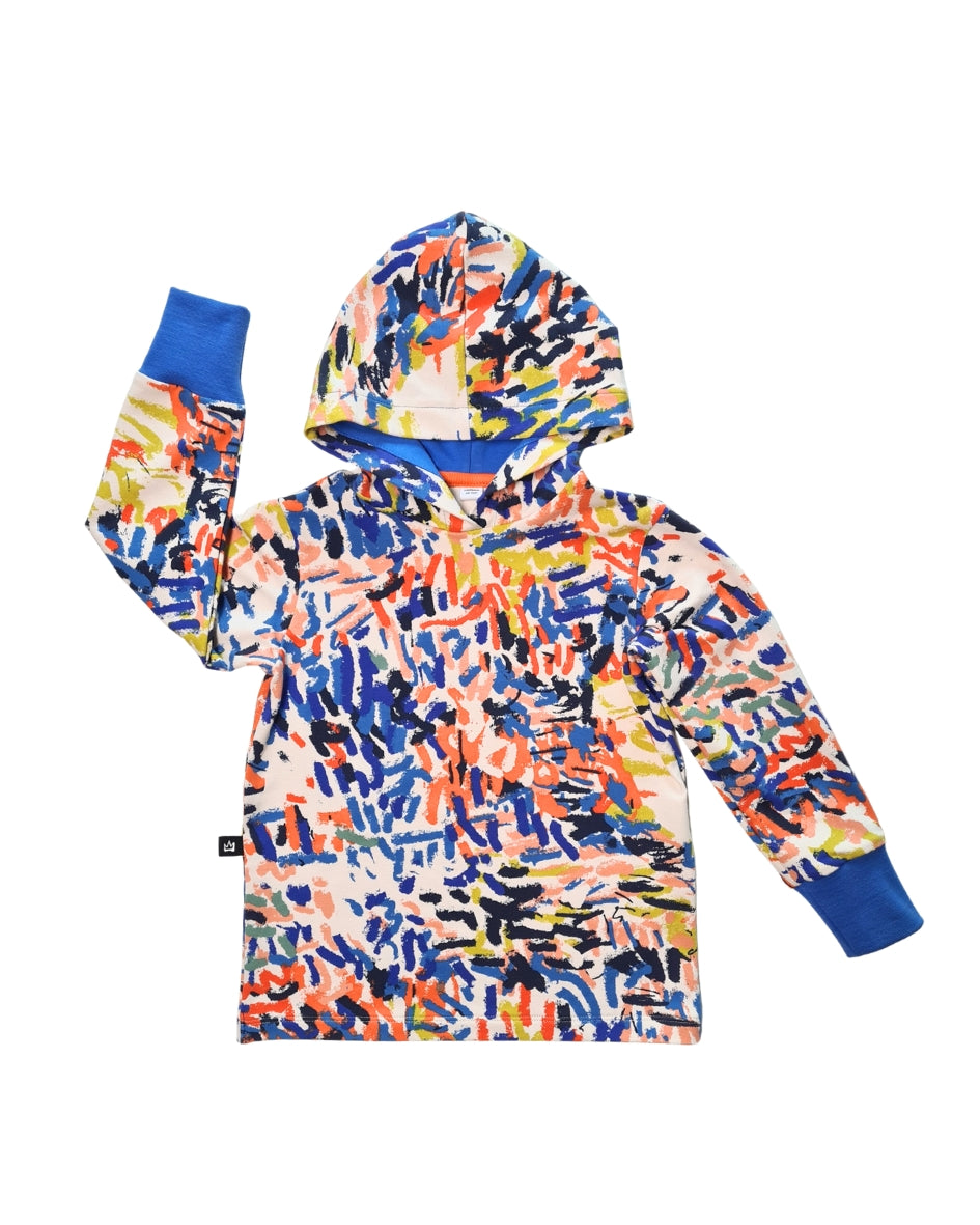 Kinder Hoodie 'Farbspiel' – bunt & nachhaltig | Gr. 104–134