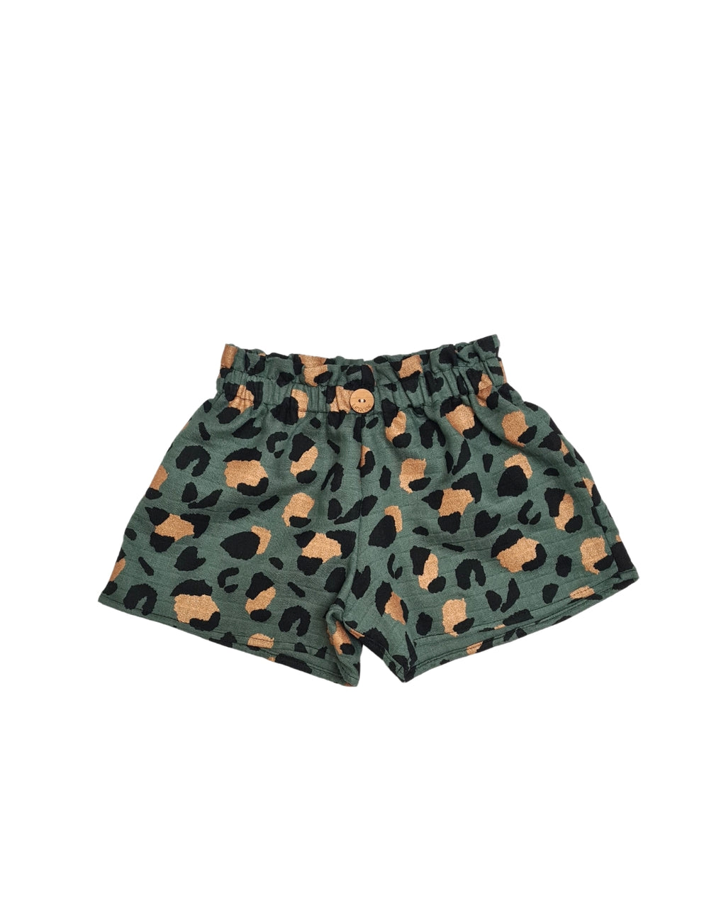 Sommer-Set 3-teilig – Leo Shorts, Rib Top & Kapuzenjacke | Gr. 128/134