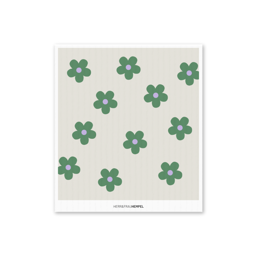 Nachhaltiges Schwammtuch aus Bio-Baumwolle & Zellulose – waschbar, kompostierbar & plastikfrei | Herr&FrauHempel