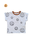Boxy-Shirt Smiley Print Gr. 104–134