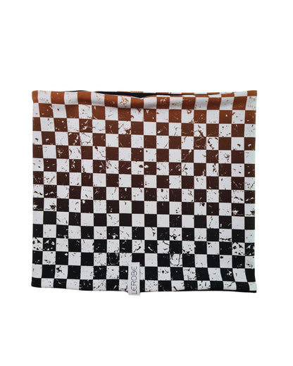 Loopschal für Kinder – Handmade Karo-Schal mit einzigartigem Farbverlauf | Weicher Baumwolljersey von LEROBE