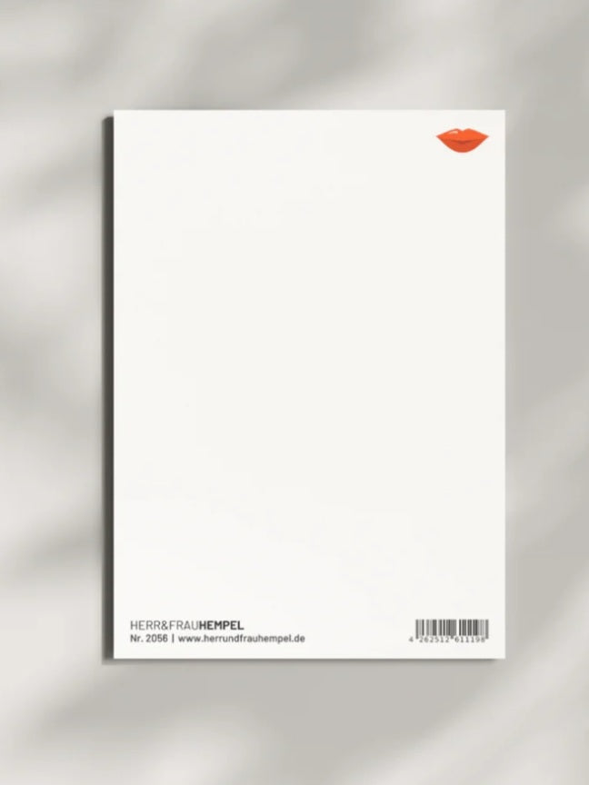 Postkarte - KÜSSEN ERWÜNSCHT