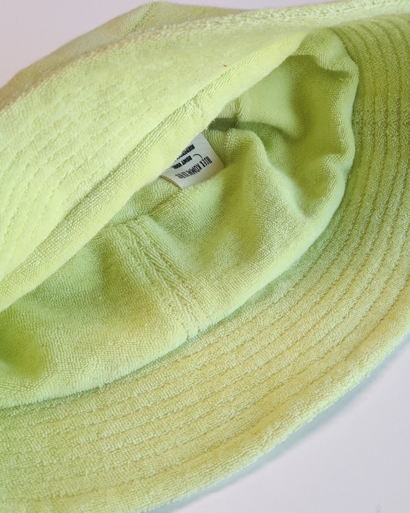 Bucket Hat 'Mellow Green' aus Bio-Frottee (Kinder & Erwachsene)