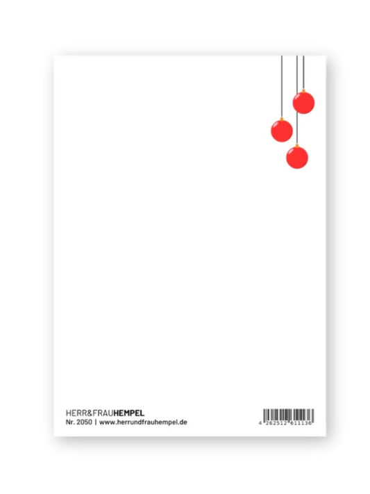 Postkarte - VERY MERRY XMAS