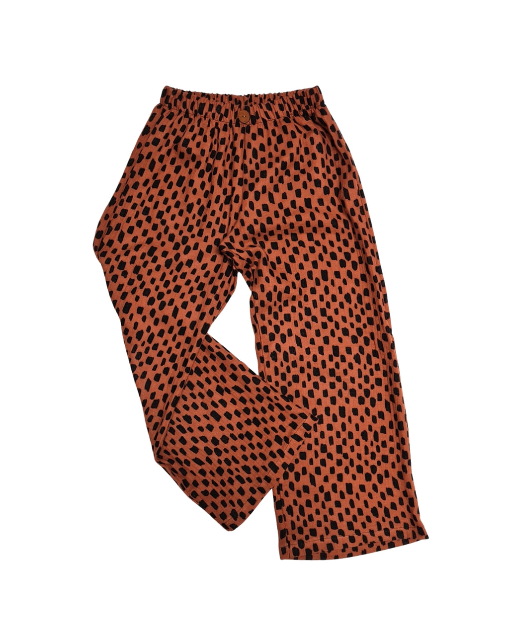 Kinder-Culotte aus Bio-Musselin – „Pinselstrich Orange 104-134