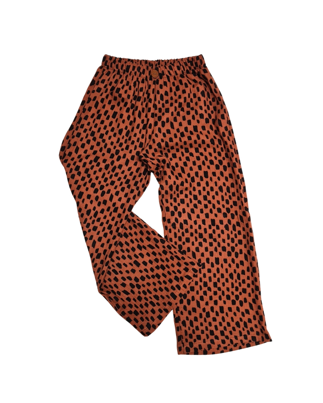 Kinder-Culotte aus Bio-Musselin – „Pinselstrich Orange 104-134