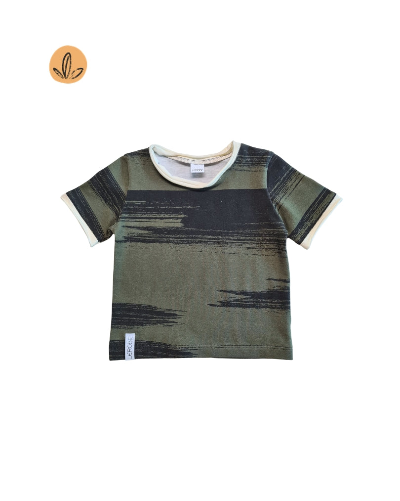 T-Shirt aus Bio-Baumwolle – lässiger Brush-Look