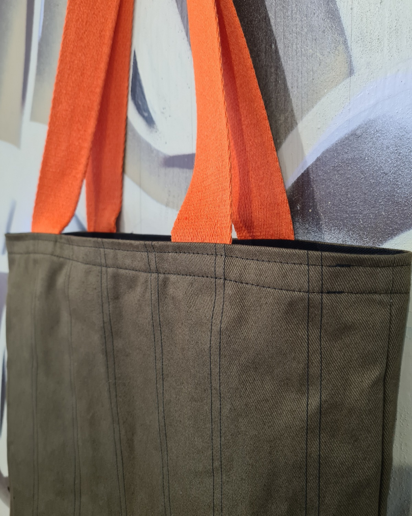 Shopper „Canvas Olive“ – robuste Baumwolltasche mit Innentaschen