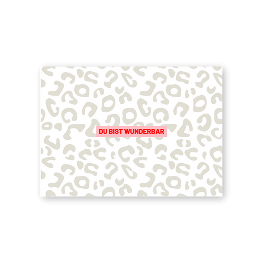 Postkarte - Du bist wunderbar!