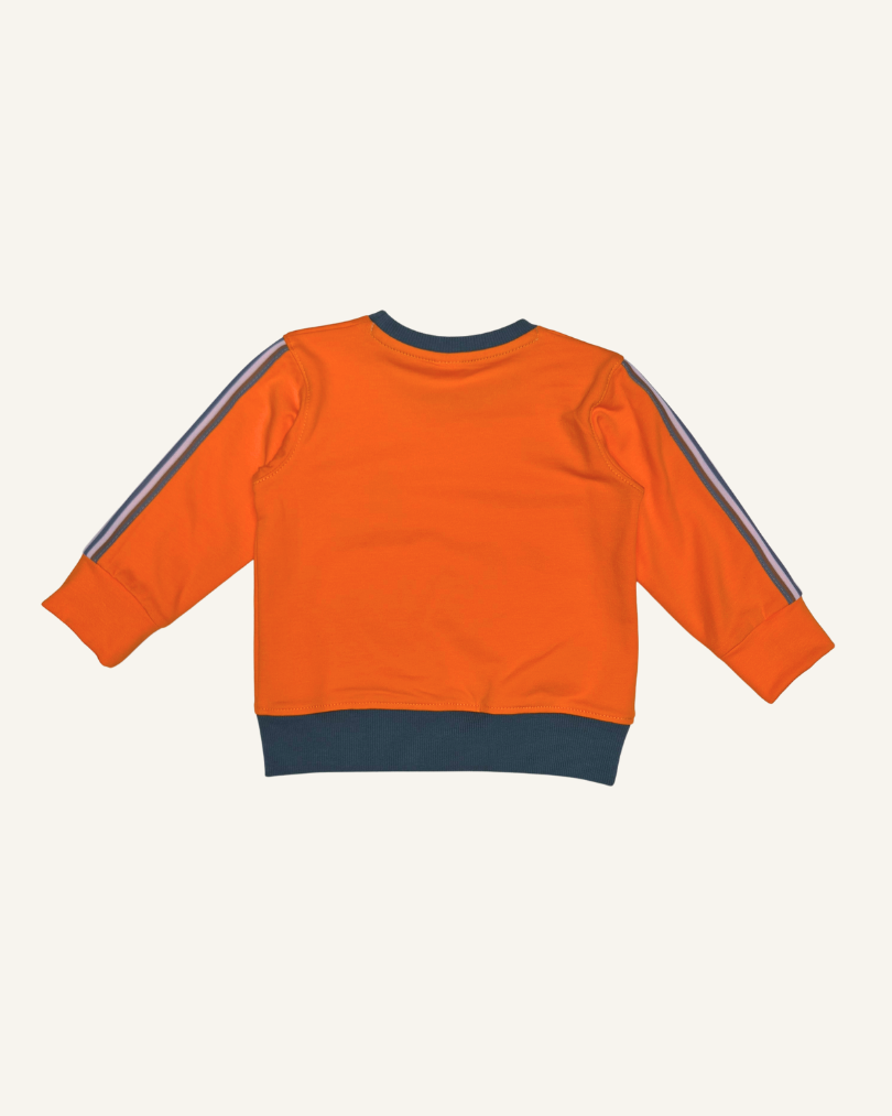 Kinder Sweater Orange mit Applikation