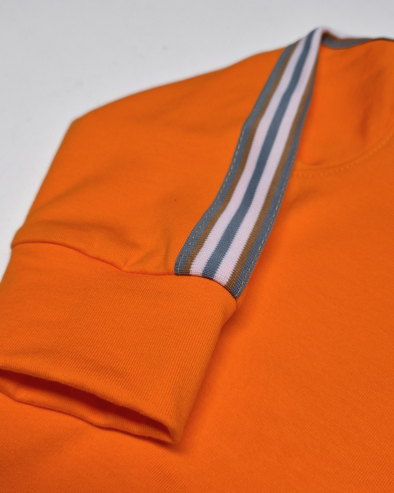 Kinder Sweater Orange mit Applikation