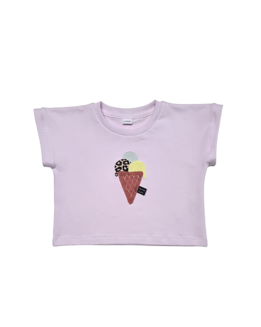 Ärmelloses Boxy-Shirt 'Eis' Gr. 62–104